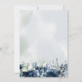Cascading Rozen Wedding Luxury Invitation Suite Kaart (Achterkant)