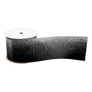 Cascading Silver Glitter Border Lint