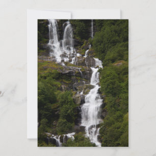 Cascading Volefossen-waterval Bedankkaart
