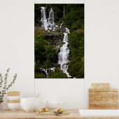 Cascading Volefossen-waterval Poster (Keuken)