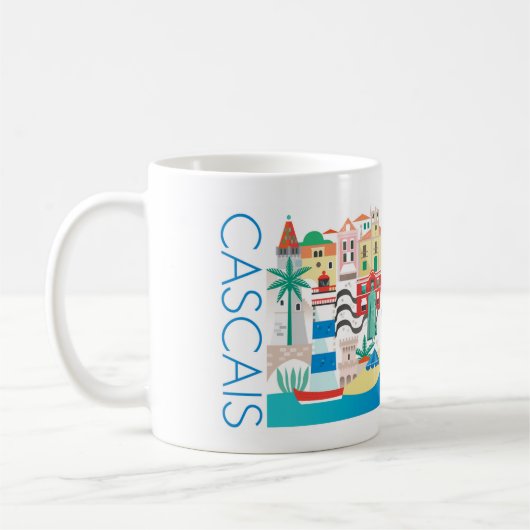 Cascais, Portugal 11oz ou 15oz Mug (Gauche)