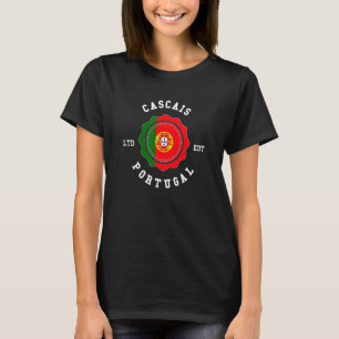 CASCAIS Portugal vlagbadge T-shirt