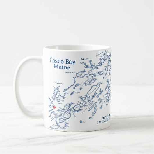 Casco Bay Maine Gift Koffiemok (Links)