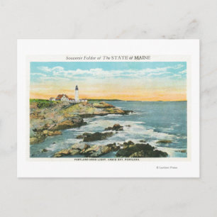 Casco Bay Uitzicht van de hoofdvuurtoren van Portl Briefkaart