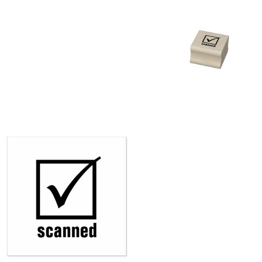 Case à cocher tampon - Numérisé - (Tamponné)