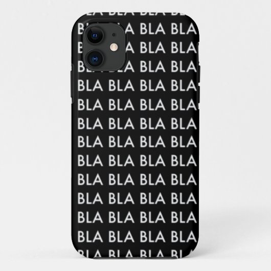 CASE iPhone 5 “Blah blah blah BLA " (Achterkant)