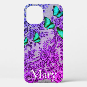 CASE MAISON COQUE IPHONE BLUE LACE AVEC NOM PERSON