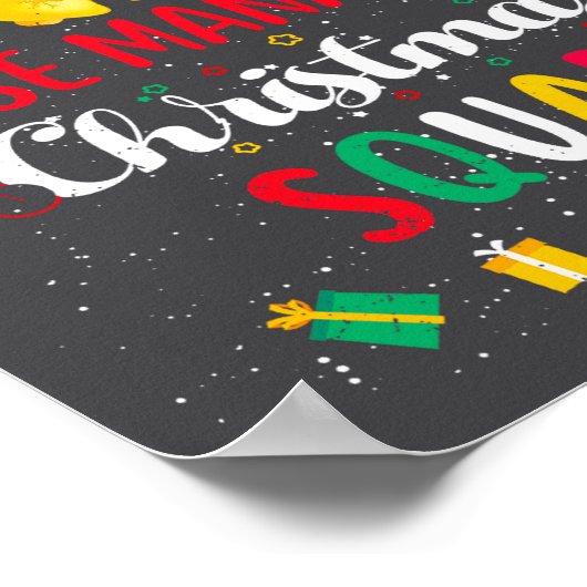 Case Manager Christmas Squad Santa Hat Matching Pr Poster (Hoek)