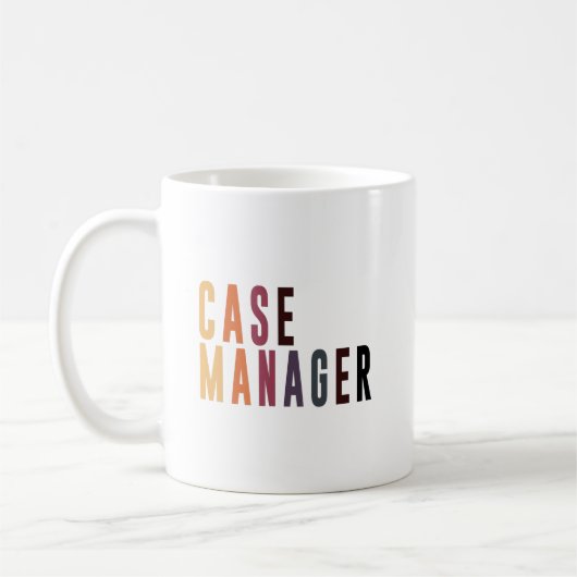 Case Manager Gift Koffiemok (Links)