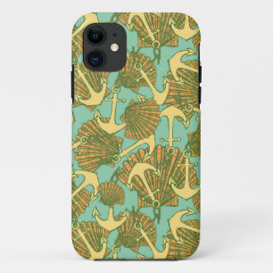 Ancre Et Coques En Motif De Style Vintage
