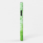 Case-Mate iPhone aquarelle vert texture arrière - plan coques iphon (Dos/Droite)