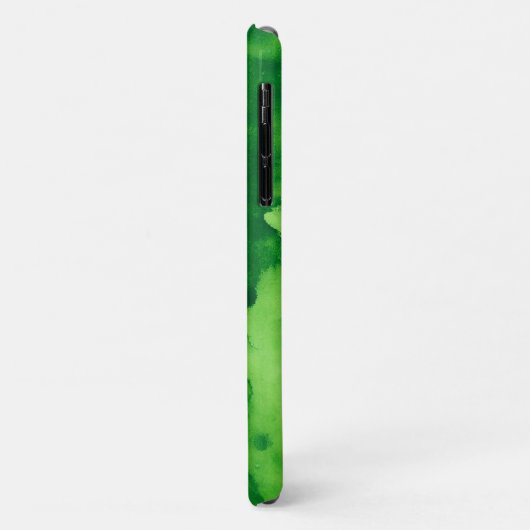 Case-Mate iPhone aquarelle vert texture arrière - plan coques iphon (Dos/Gauche)