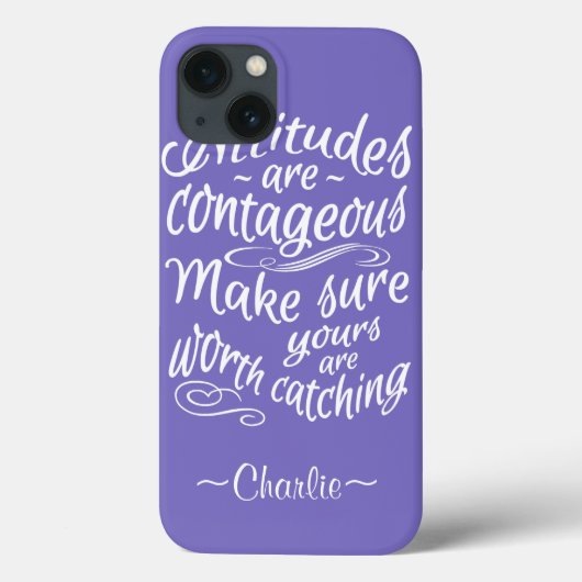 Case-Mate iPhone ATTITUDES coques de monogramme personnalisés (Verso)