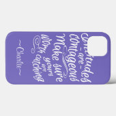 Case-Mate iPhone ATTITUDES coques de monogramme personnalisés (Verso (horizontal))