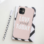 Case-Mate iPhone Case Amour Positif Vous-Même Aujourd'Hui Citation Paste<br><div class="desc">Amour Positif Vous-Même Aujourd'Hui Citation Pastel Rose</div>