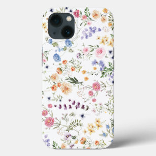 Case-Mate iPhone Case Aquarelle colorée Fleur sauvage Meadow