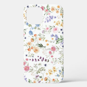 Case-Mate iPhone Case Aquarelle colorée Fleur sauvage Meadow