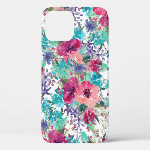 Case-Mate iPhone Case Aquarelle colorée tendance motif floral