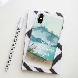 Case-Mate iPhone Case Aquarelle moderne Nature Commençons l'aventure<br><div class="desc">Aquarelle moderne Nature Commençons l'aventure</div>