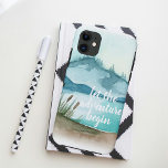 Case-Mate iPhone Case Aquarelle moderne Nature Commençons l'aventure<br><div class="desc">Aquarelle moderne Nature Commençons l'aventure</div>