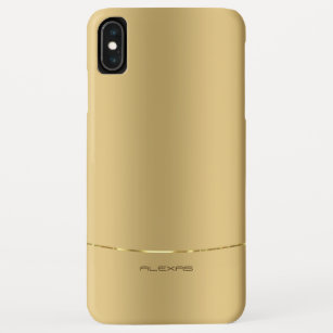 Case-Mate iPhone Case Arrière - plan d'or métallique minimaliste