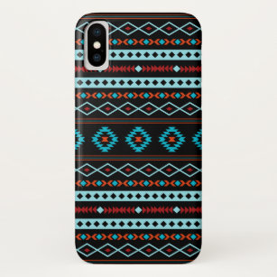 Case-Mate iPhone Case Aztec Blues Rouges Noir Motifs Mixtes Motif