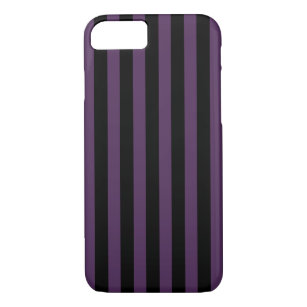 Case-Mate iPhone Case Bandes violettes foncées et noires