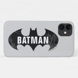 Case-Mate iPhone Case Bat Logo With Gotham Etching