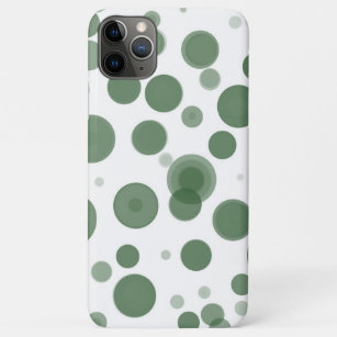 Case-Mate iPhone Case Bubbles à points Polka vert et blanc minimes