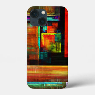 Case-Mate iPhone Case Carrés colorés Motif d'art Abstrait moderne #04