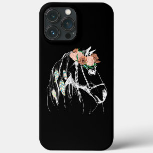 Case-Mate iPhone Case Cheval Avec Fleurs Pour Cheval Hommes Adultes Femm
