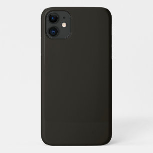 Case-Mate iPhone Case Chocolat noir (couleur solide)