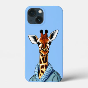 Case-Mate iPhone Case Cute Giraffe portant une veste Denim