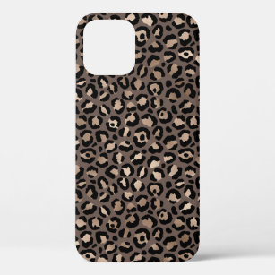 Case-Mate iPhone Case Empreinte de léopard de bronze Brown au chocolat n