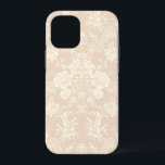Case-Mate iPhone Case Équipe romaine de Floral Damask<br><div class="desc">Elegant vintage-inspirred floral damask design featuring chic monochrome light-on-dark pastel cream flowers,  leafy scrolls and swagages of delicate lacy ribbons. This pattern is seamless and can be scaled up or down.</div>