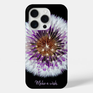 Coque iPhone 15 Pro Fleur colorée de souhait du pissenlit   Blowflower