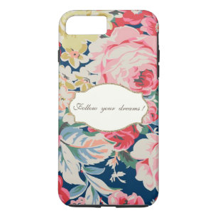 Case-Mate iPhone Case Fleurs romantiques adorables - Message de motivati