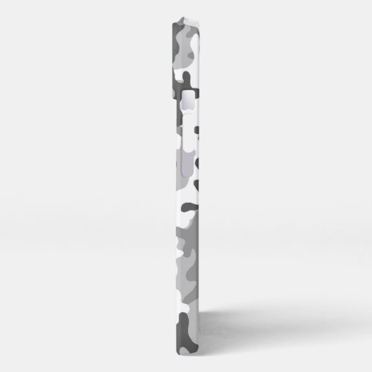 Case-Mate iPhone Case Grey and White Camouflage iPhone Hoesje (Linkerkant)