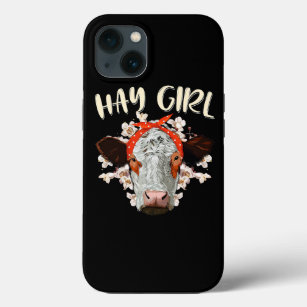 Case-Mate iPhone Case Hay Girl Heifer Farmer Vache Bandana