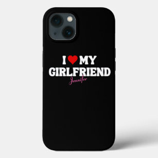 Case-Mate iPhone Case I Love My Girlfriend Coeur Romantique Nom personna