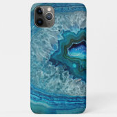 Case-Mate iPhone Case Joli Turquoise Blue Aqua Turquoise Geode Rock Moti (Dos)