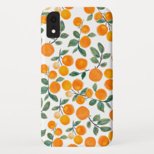 Case-Mate iPhone Case Jolie aquarelle Orange Citrus Motif botanique