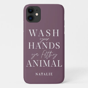 Case-Mate iPhone Case Lave-toi les mains un animal salaud drôle