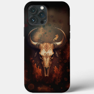 Case-Mate iPhone Case Longhorn Crâne de vache rustique