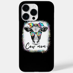 Coque Pour Pour iPhone 14 Pro Max Mama Highland Cow Avec Bébé Calf Floral Mères Da