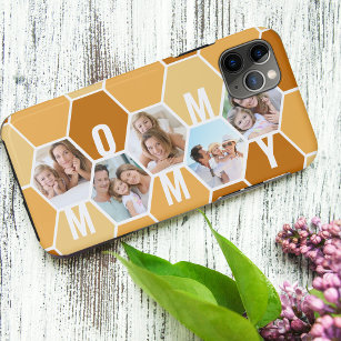 Case-Mate iPhone Case Maman ou 5 Lettre Nom Honeycomb Photo Collage