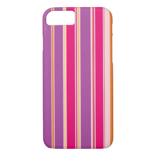 Case-Mate iPhone Case Motif de bandes verticales rose pourpre