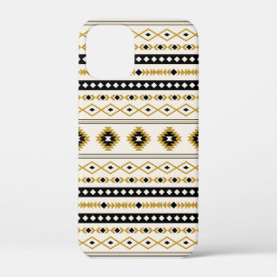 Case-Mate iPhone Case Motif de Motifs Mixtes Aztec Gold Black Cream