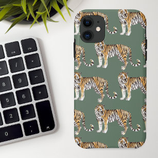 Case-Mate iPhone Case Motif sauvage des tigres d'aquarelle tropicale mod