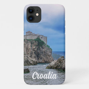 Case-Mate iPhone Case Murs de forteresse, côte rocheuse et mer en Croati
